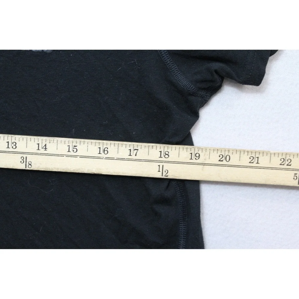 Adidas T-Shirt Mens Large Black Excellent Climalite Performance Short Sleeve Tee